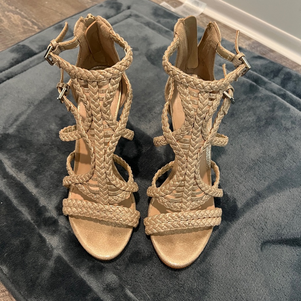 Braided Gold Women's Sandals size 6